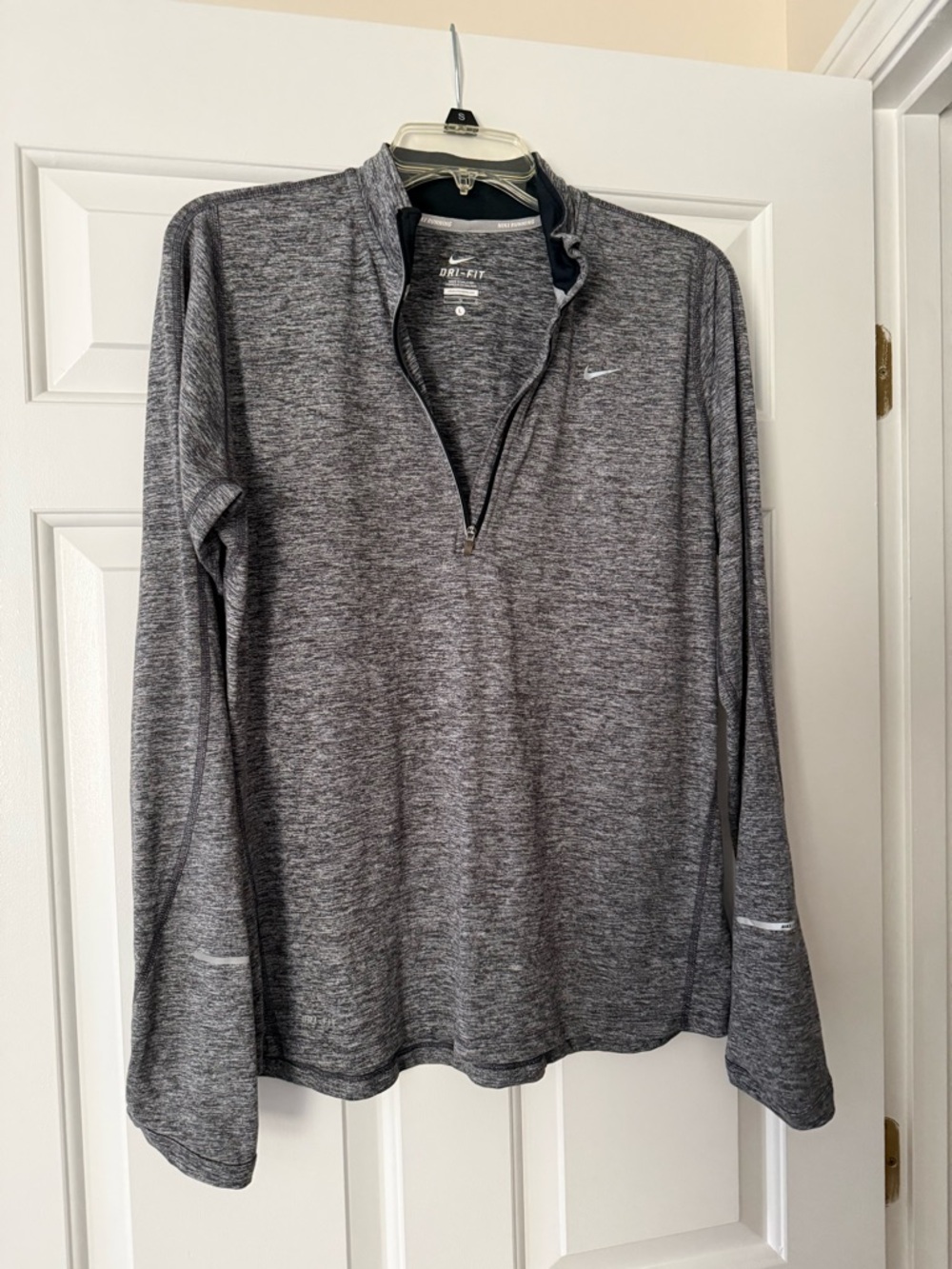 Nike Gray Heather Dri-FIT Running Pullover